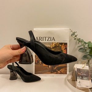 Charles & Keith black high heel